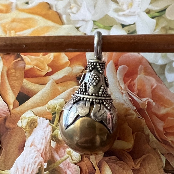 Silver and Brass Harmony Ball Pendant - Picture 3 of 6